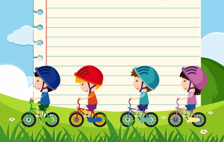 dzieci na rowerach